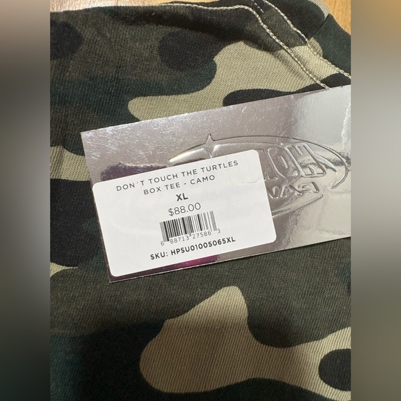 NWT Don't Touch The Turtles Box Tee In Camo Size XL - Picture 9 of 10